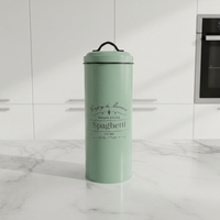 Boîte de conservation multifonctionnelle en métal écologique au design classique pour pâtes, avec couvercle, pour une conservation optimale, capacité 1-2L, pour la cuisine