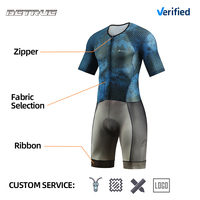 Ensemble de Cyclisme Respirant, Combinaison de Cyclisme Homme Personnalisée pour Triathlon, Patinage de Vitesse et Endurance