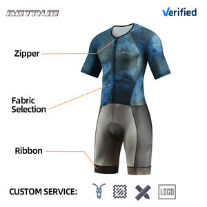 Completo da Ciclismo Traspirante Personalizzato Endurance Trisuit da Uomo per Triathlon e Pattinaggio di Velocità - Product Image 2