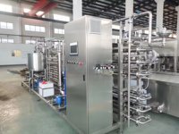 Stérilisateur de type tube de pasteurisateur Ultra-haute température entièrement automatique pour les fruits de boissons de jus de lait de miel