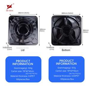 Plateau à dessert en PET avec couvercle transparent, logo/graphisme personnalisable, style moyen-oriental, pour desserts et noix - Product Image 3