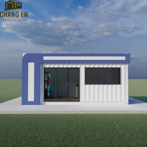 DYCE1, la mejor venta, montaje rápido, acero duradero, moderno, móvil, prefabricado, paquete plano, contenedor, hogar, <span class=keywords><strong>casa</strong></span> pequeña azul y blanca - Product Image 2
