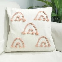 Fabricant vente en gros de mode Figure lin imprimé maison canapé décoration housse de coussin décoration maison taie d'oreiller
