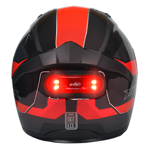 Inserzione Full Face da fabbrica casco da moto ABS Bike luce rigida ricaricabile spia di sicurezza elettronica per moto di sicurezza - Product Image 1