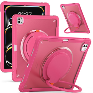 Funda con Soporte Giratorio para Tablet <span class=keywords><strong>iPad</strong></span> Pro 2024 13 11 M4 Mini Air 4 <span class=keywords><strong>5</strong></span> 6 <span class=keywords><strong>7</strong></span> 8 <span class=keywords><strong>9</strong></span> 10.ª Generación 10.2 10.<span class=keywords><strong>9</strong></span> Pulgadas, Carcasa Rígida Antigolpes - Product Image 2