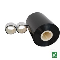 Ruban de transfert thermique en résine Sinoco, échantillon gratuit, 24 mm, 35 mm, 500 m, compatible avec les imprimantes d'étiquettes lavables multi-marques, modèle SNR6900