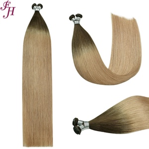 FH # Extensions de cheveux invisibles colorées SM, fournisseurs de cheveux humains européens d'un seul donneur, Genius Weft - Product Image 6