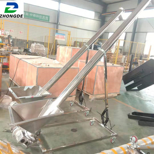 Convoyeur à vis vertical en acier inoxydable 304 utilisé pour le transport de poudres et de particules - Product Image 3