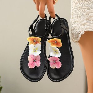 Nuevas <span class=keywords><strong>Chanclas</strong></span> de Playa con Decoración Floral, Modernas y Versátiles, Sandalias de Moda para <span class=keywords><strong>Mujer</strong></span>, Gran Venta - Product Image 5
