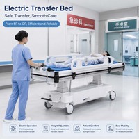 Lit de transport électrique pour patients VU, sûr et efficace, pour les hôpitaux, les cliniques, les maisons de retraite et les centres de soins