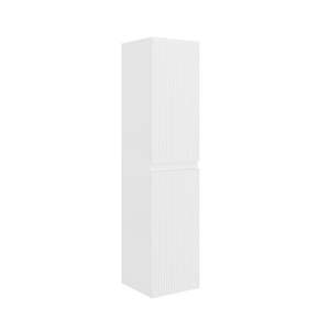Meuble-lavabo suspendu Mod Trio Cannetted H 130 cm blanc mat, largeur 36 cm, longueur 34 cm - Product Image 1