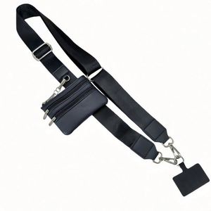 Hot Sales <b>Polyester</b> Crossbody Phone <b>Lanyard</b> with Zipper Wallet Custom New Durable Mobile Universal Cell Phone Purse Strap - Product Image 3