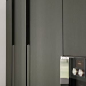 ตู้เมลามีนติดผนังเข้ามุมแบบทันสมัยหรูหราชุดครัวเต็มรูปแบบที่เก็บไม้อัดพื้นผิวแข็งสำหรับรับประทานอาหารเกาะห้องครัวบ้าน - Product Image 4