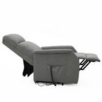 Fauteuil inclinable électrique moderne Geeksofa, fauteuil releveur médical pour personnes âgées et handicapées, cadre en bois, tissu extensible