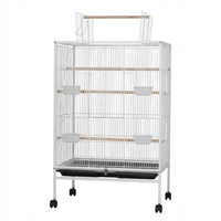 Cage à oiseaux en métal haut de gamme, cage multifonctionnelle pour animaux de compagnie, grande cage pour perroquets, cage de villa pour éclairs, vente en gros