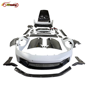 ชุดกันชนรถปีกสปอยเลอร์ GT3สำหรับ <span class=keywords><strong>Porsche</strong></span> <span class=keywords><strong>Carrera</strong></span> <span class=keywords><strong>S</strong></span> <span class=keywords><strong>992</strong></span> 911แบบมีฝากระโปรงหน้ารถยนต์สปอยเลอร์แห้งบางส่วน - Product Image 1