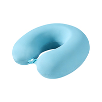 Oreiller de voyage en mousse à mémoire de forme avec logo personnalisé, oreiller d'avion, oreiller de cou en U, oreiller de sommeil pour le voyage