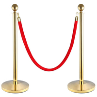 Poteau de guidage de file d'attente en acier inoxydable Xuxuan 201Brass