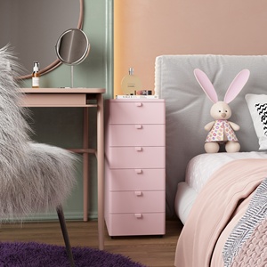 Mini-armoire en acier à 6 tiroirs, design soigné et facile à nettoyer pour les petits objets - Product Image 3