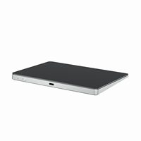 Souris optique sans fil étanche avec suivi optique, en aluminium, double mode, récepteur USB, pavé tactile rechargeable, surface en verre – En stock