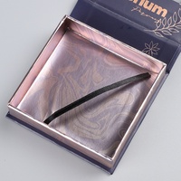 Boîte cadeau rigide de style livre avec fenêtre transparente, logo de marque personnalisé, tailles variées