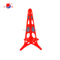 Triangle de signalisation d'urgence pour voiture Triangle de sécurité réfléchissant rouge Panneau d'arrêt Réflecteur Route