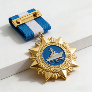 Manufacturer Wholesale Cheap Custom Design Your Own Zinc Alloy 3D Gold Metal Award Marathon Running Sport Medal <b>Ribbon</b> - Product Image 1