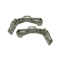 Accessoires de rail latéral pour casque pare-balles en plastique, matériau PA66, type MICH/PASGT/ACH, noir/vert/gris