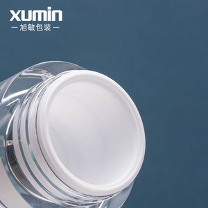 Envase cosmético de lujo 1 oz 30g 50g tarro de acrílico transparente tarro de acrílico blanco para logotipo personalizado - Product Image 6