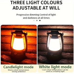 Năng lượng mặt trời Retro cắm trại ngoài trời ngựa ánh sáng đa chức năng <span class=keywords><strong>LED</strong></span> Lều ánh sáng khẩn cấp câu cá ban đêm treo ánh sáng cắm trại đèn - Product Image 3