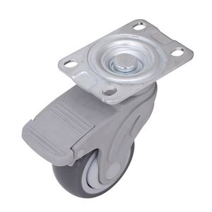 Allgemeine anti statische PP-Halterung TPR <span class=keywords><strong>Nylon</strong></span> <span class=keywords><strong>5</strong></span> Zoll Antiseptic <span class=keywords><strong>Caster</strong></span> Krankenhaus bett Rad montage Verriegelung rollen mit Fuß bremse - Product Image 5