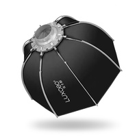 Luxgeo – boîte à lumière en tissu 60cm, Kit d'éclairage pour l'extérieur, Portable, Studio de photographie, parapluie octogonal, boîte à lumière avec support Bowen