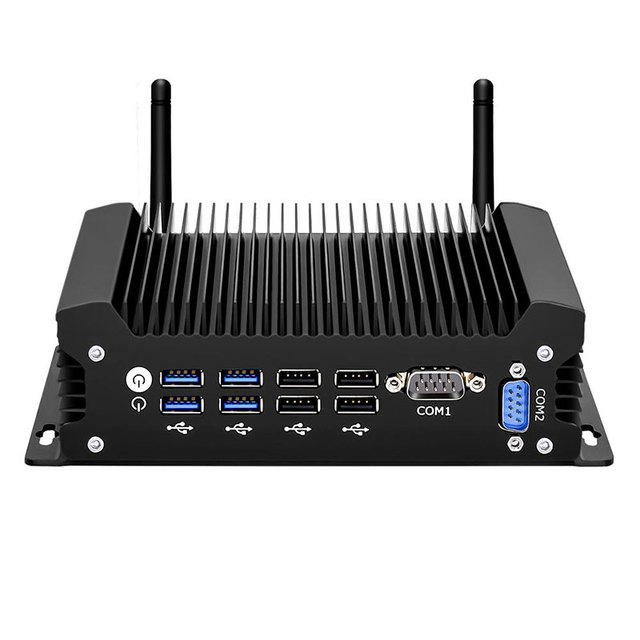 Fanless Industrial Embedded Mini PC Intel 10th Gen I3-10110U 8*USB 2*COM 2*LAN Supports 4G WIFI Slot New DDR4 RAM AU US CN Plugs