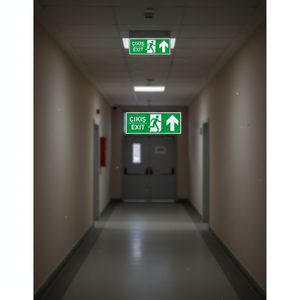 Señal de Salida Fotoluminiscente Dekota de 3 mm con Diseño de Flecha Iluminada - Product Image 3