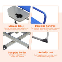 Chaise de Camping pliable, légère et personnalisée, en acier, Portable et pliable, avec Table d'appoint