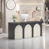 Vente d'usine - Comptoir de réception au design moderne, peinture haute brillance, comptoir de caisse, comptoir pour salon de beauté, salon de coiffure, restaurant