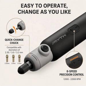 Stylo de gravure 18W Vmyth <span class=keywords><strong>IPen</strong></span> E3, moteur sans balais, 8 vitesses 22000 tr/min, Type-C 1500 mAh, 65 embouts, pour bijoux, bois, bricolage - Product Image 5