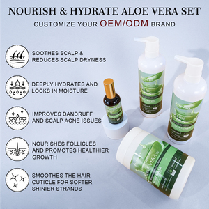 Tratamiento Capilar Sin Sulfatos -- Purificación e Hidratación <span class=keywords><strong>del</strong></span> Cuero Cabelludo Champú Profesional con <span class=keywords><strong>Aloe</strong></span> <span class=keywords><strong>Vera</strong></span> y Proteína de Arroz <span class=keywords><strong>para</strong></span> <span class=keywords><strong>el</strong></span> <span class=keywords><strong>Crecimiento</strong></span> <span class=keywords><strong>del</strong></span> <span class=keywords><strong>Cabello</strong></span> - Product Image 4