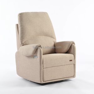 Fauteuil pivotant et inclinable pour chambre d'enfant, fauteuil à bascule confortable pour salon, fauteuil inclinable avec fonction pivotante et bascule. - Product Image 2