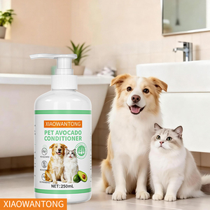 Acondicionador para Mascotas con Aroma a Aguacate, Champú para Perros, Hidratación Profunda y Reparación, Botella de Plástico de 250 ml, 8.5 Fl oz, Baño para Perros, Aseo, Limpieza de Mascotas - Product Image 1