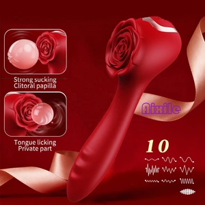 Vibrateur rose pour adultes, jouet sexuel rose, vibromasseur pour femme et couple avec 10 modes de vibration, pour stimulation anale, clitoridienne, des mamelons et du point G. - Product Image 4