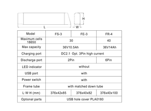 36V di SCIMITARRA FS-3 E-bike cassa di Batteria Agli Ioni di Litio Ebike Tubo Obliquo E-bici della Batteria - Product Image 2