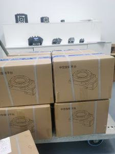 360 डिग्री सीएनसी इलेक्ट्रिक रोटरी टेबल ग्रह स्टेपर सर्वो खोखला घूर्णन प्लेटफॉर्म dd मोटर ओडी अनुकूलन गति प्रतिकार - Product Image 6