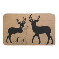 Tapis d'entrée en caoutchouc - Tapis de sol durable antidérapant à motif de piste de course