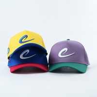 Gorra de Béisbol de 5 Paneles Estructurada con Logotipo 3D Bordado Personalizado al por Mayor, Gorra de Sarga de Algodón Premium