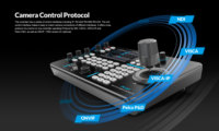 Cámara PTZ profesional con cámara PoE y NDI con joystick 4D para transmisión en vivo