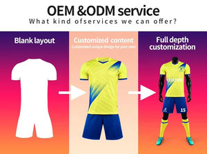 Kustom Jersey sepak bola Retro musim panas desain bernapas <span class=keywords><strong>Kit</strong></span> sepak bola Anda sendiri Set lengkap perlengkapan sepak bola untuk anak-anak dewasa - Product Image 2