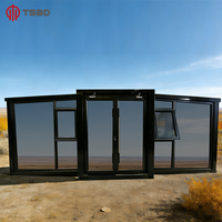 Maison préfabriquée de luxe extensible de 40 pieds, 3 chambres, de haute qualité, étanche, type Granny Flat, avec sécurité renforcée