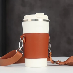 Portabicchieri portabicchieri portabicchieri rimovibili Fashion PU portabicchieri da caffè custodia per bottiglie d'acqua portatili - Product Image 6