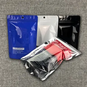 100% Biodegradable Packing Plastic Bags Swimwear Clothes custom Zip lock PE Tshirt Bag Frosted Zipper Polybags Underwear Polybag